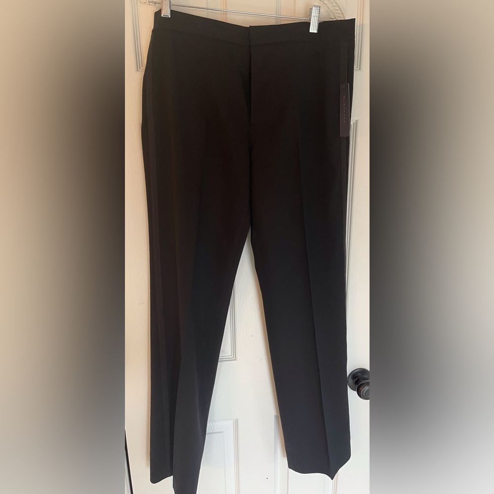 Mens NWT Elle Tahari black drawstring tuxedo pants. Sz 32.